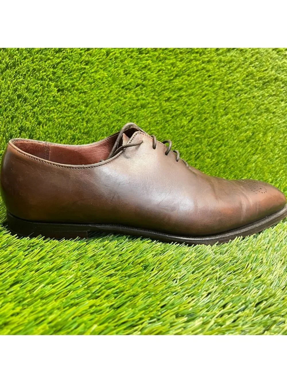 Crockett & Jones Weymouth Mens Size 9.5E Brown Classic Wholecut Oxford Shoes